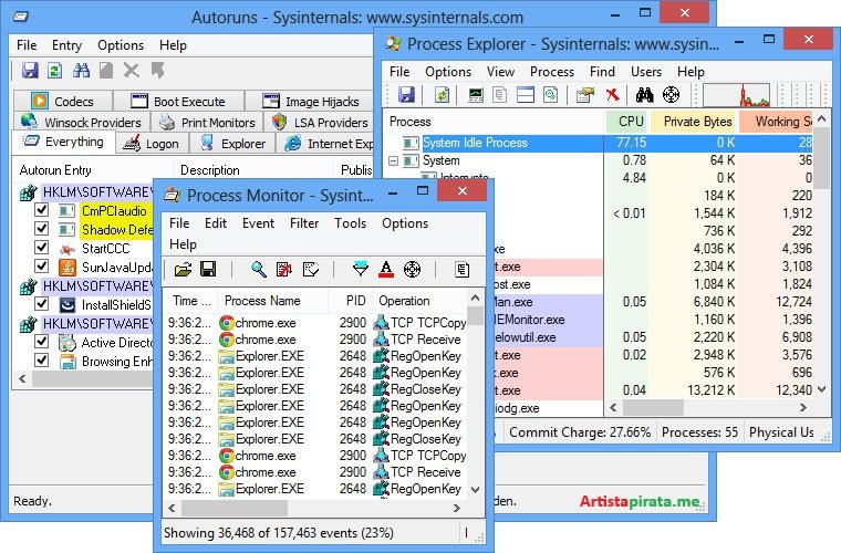 Sysinternals Suite Full Portable Español Mega