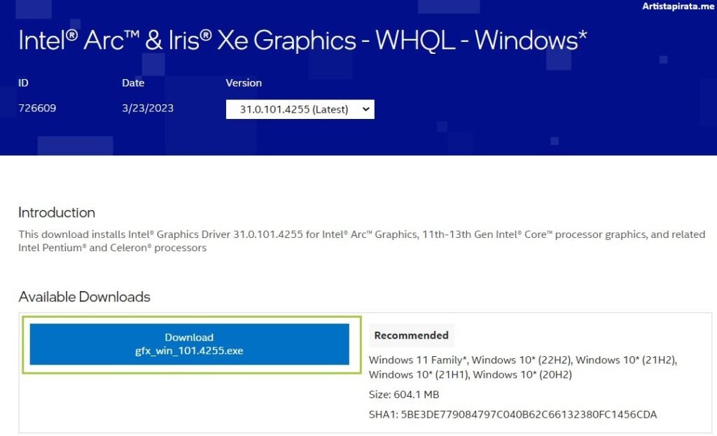 Intel Graphics Driver Full Español Mega [Multilingüe]