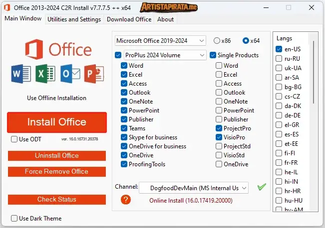 Microsoft Office Professional Plus 2021-2024 VL Español Multilenguaje