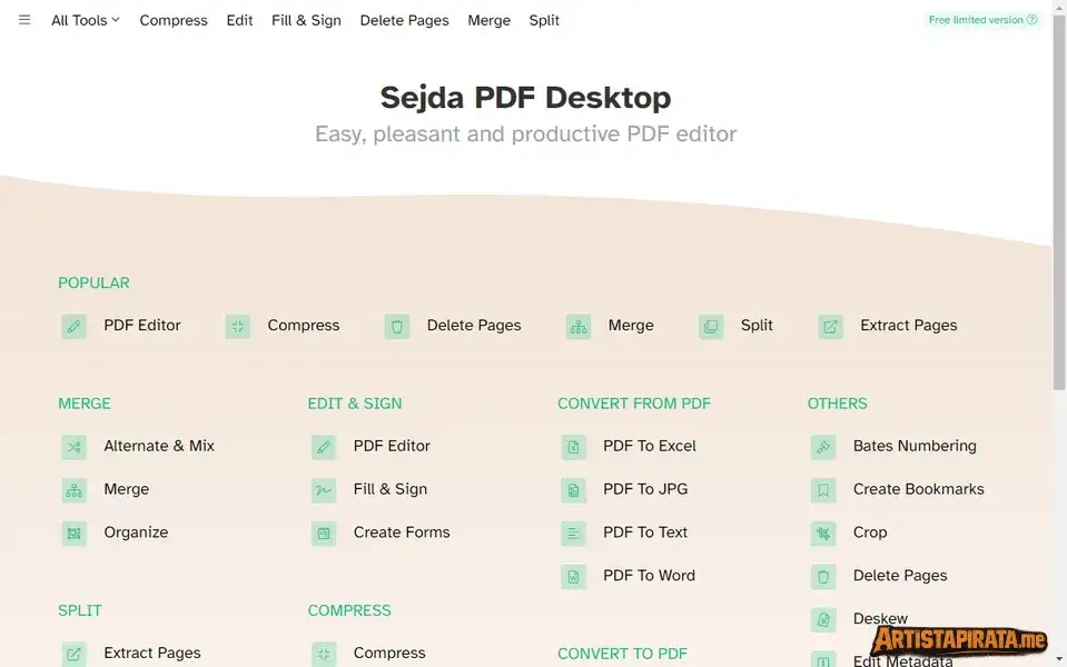 Sejda PDF Desktop Pro Full Español Mega