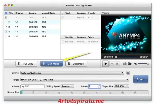 AnyMP4 DVD Copy Full Español [2026]