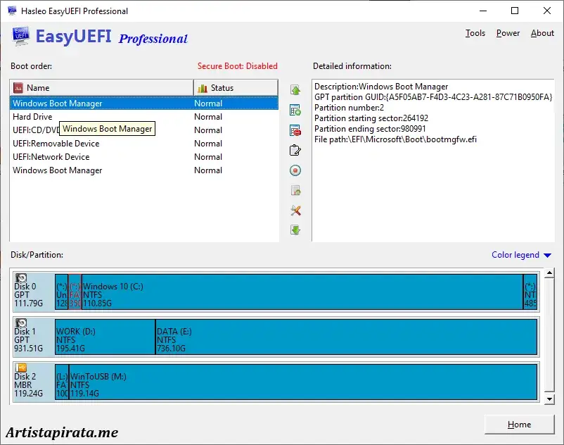 EasyUEFI Enterprise Full Español  Multilingual