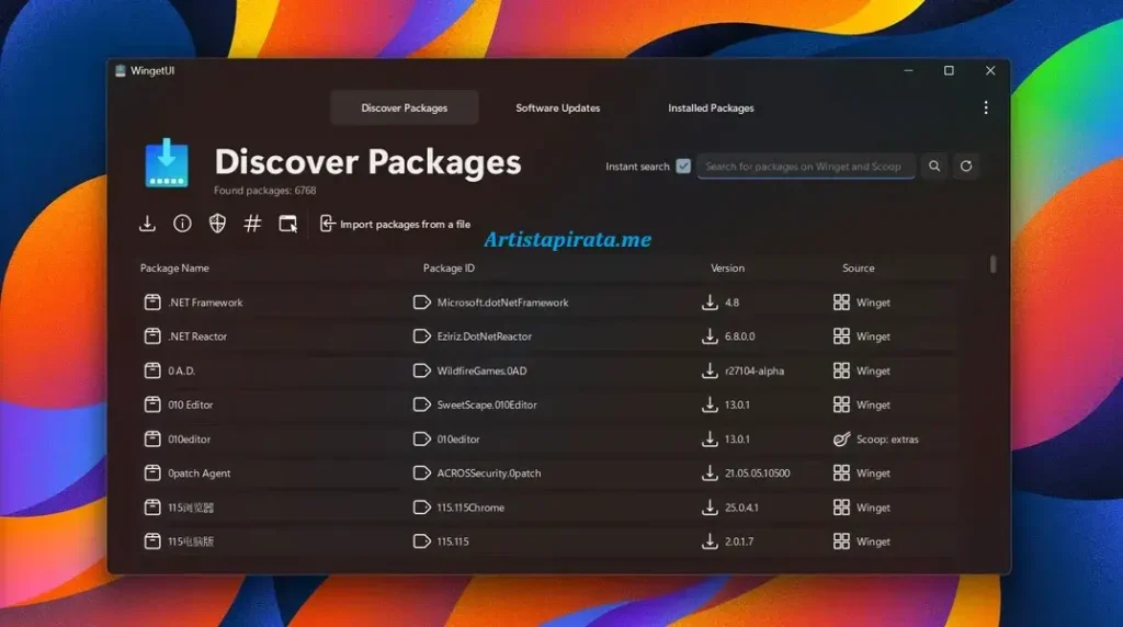 Descargar UniGetUI Full Windows Español Maga