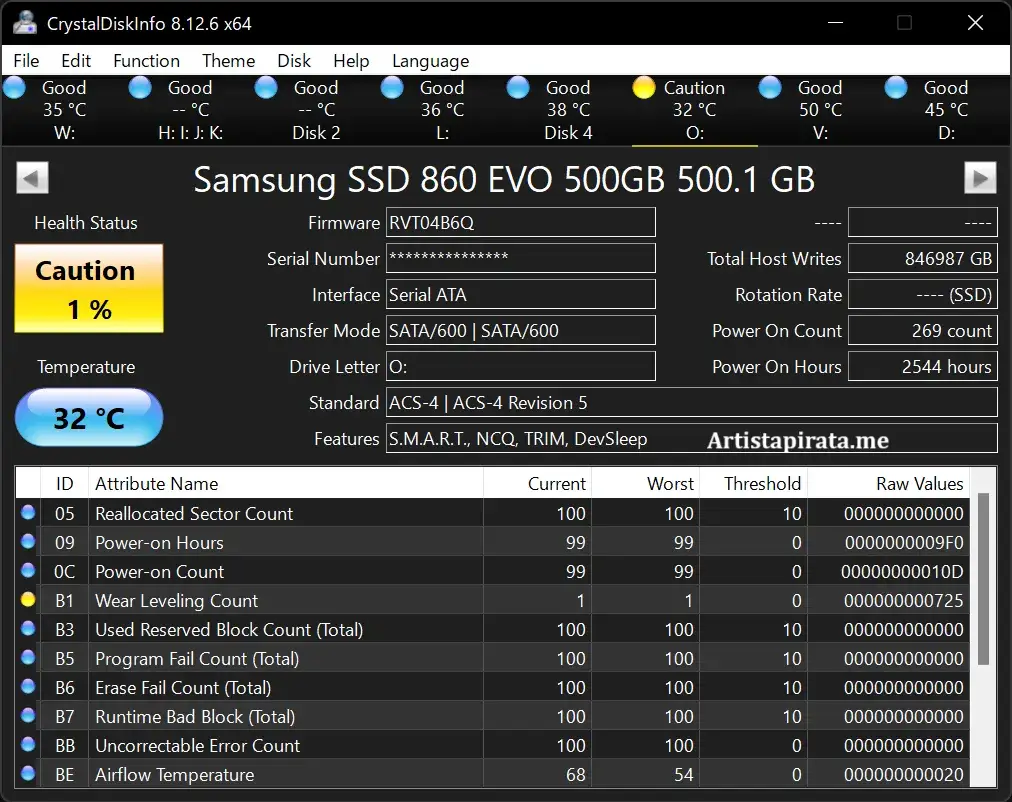Descarga CrystalDiskInfo Full Español Mega