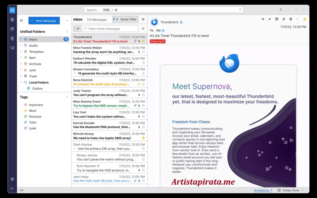 Mozilla Thunderbird Español Mega Multilenguaje
