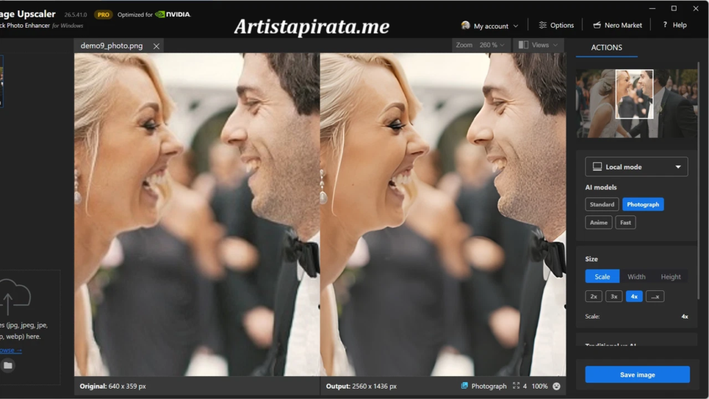 Nero AI Video Upscaler Pro Full Español