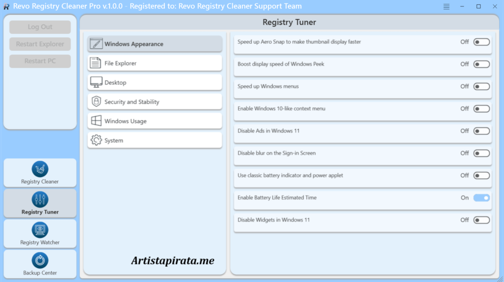 Revo Registry Cleaner Pro Full Español [Multilingual]