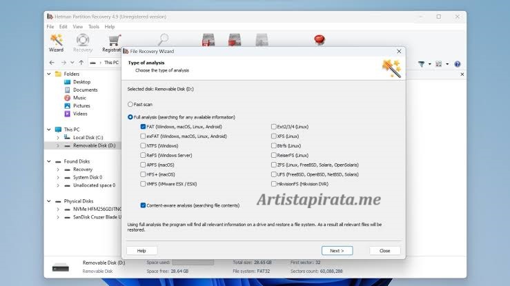Hetman Partition Recovery Portable Español
