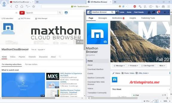 Descarga Maxthon Browser para Windows + Portable Español